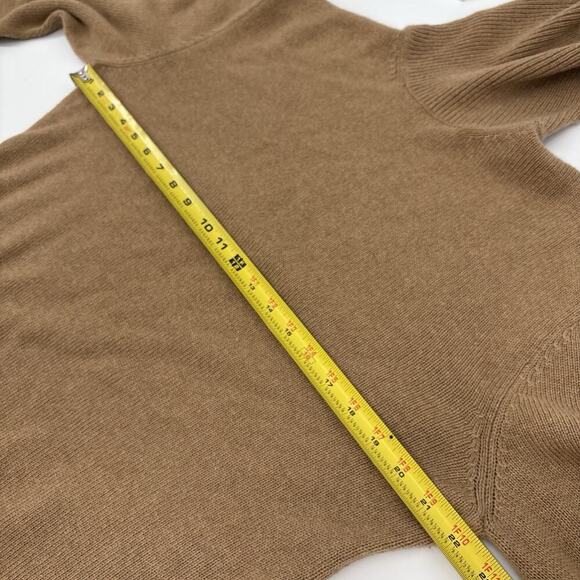 Ralph Lauren Purple Label Men's Cashmere Turtleneck Cashmere Sweater Tan Brown L - Picture 6 of 8
